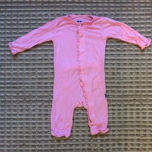 Kickee Pants pink coverall 0-3M